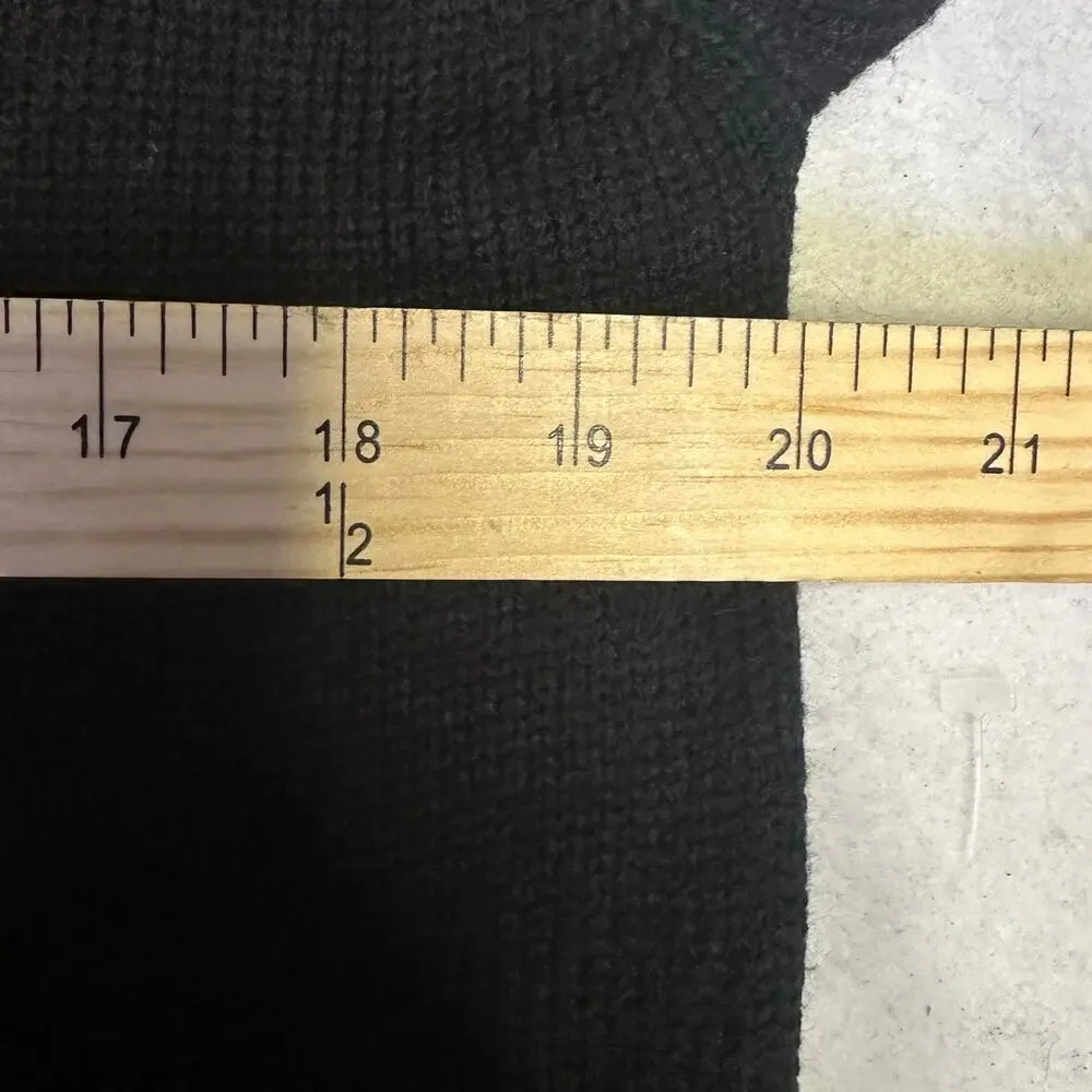 Holiday Time Black Ugly Christmas Sweater Joy Dream Jolly Wish Believe Sequined - Picture 6 of 7